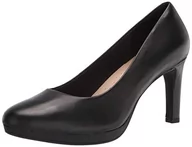 Czółenka - Clarks Damskie czółenka Ambyr Joy, czarna skóra, 41.5 EU - miniaturka - grafika 1