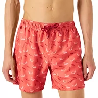 Kąpielówki męskie - Springfield Męski kostium kąpielowy wieloryby kąpielówki, Nadruk pomarańczowy, M - miniaturka - grafika 1