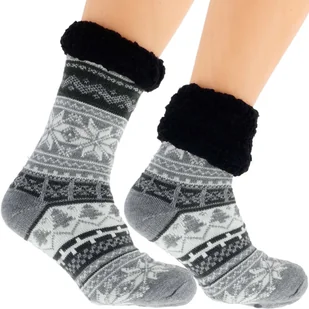 Ciepłe Męskie Skarpetki Zimowe Norweski Design 41-46 - Skarpetki męskie - miniaturka - grafika 1