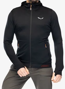 Bluza z kapturem Salewa Pedroc PL Hooded Jacket - black out - Bluzy sportowe męskie - miniaturka - grafika 1