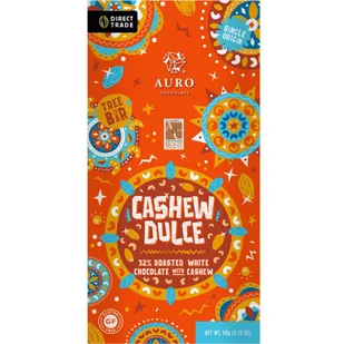 Auro czekolada biała z nerkowcami Cashew Dulce 60g - Czekolada - miniaturka - grafika 1