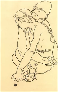 Woman and Girl Embracing, Egon Schiele - plakat Wymiar do wyboru: 20x30 cm - Plakaty - miniaturka - grafika 1