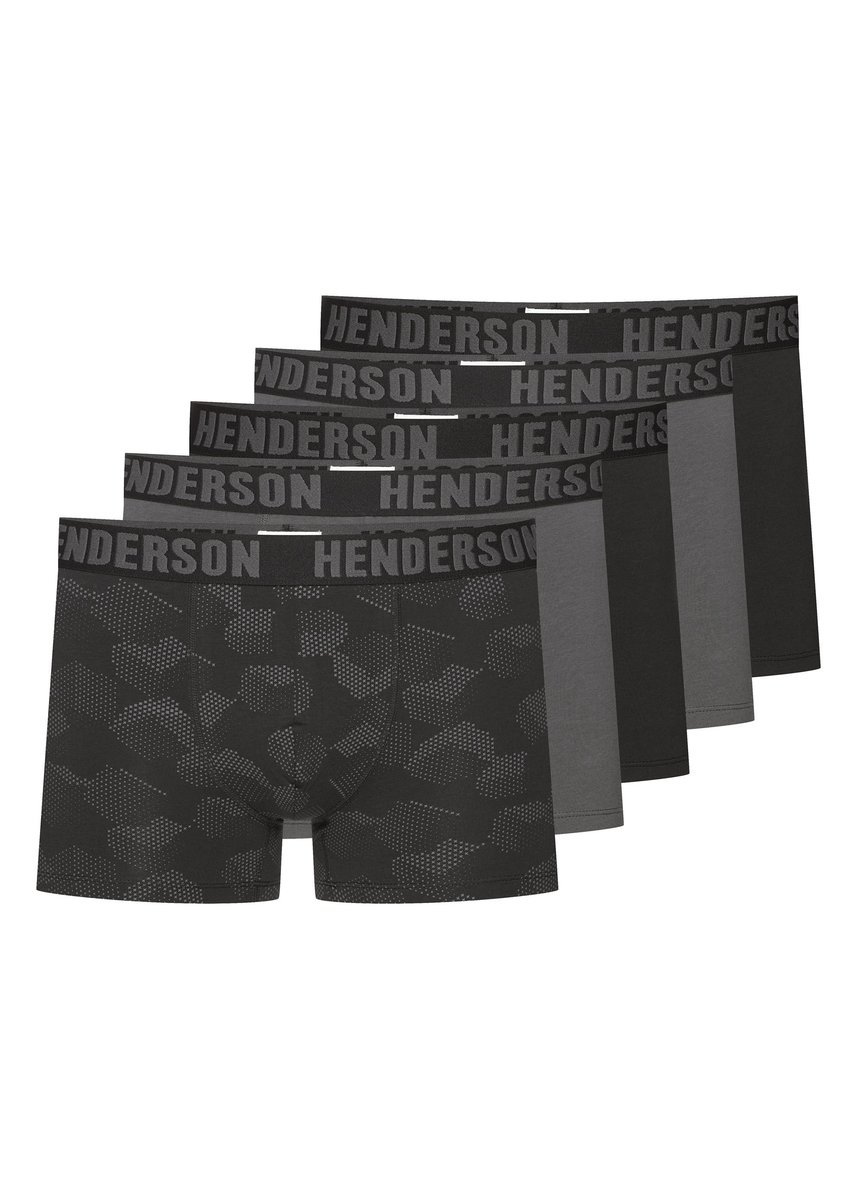 Bokserki (dłuższa nogawka) Soul Henderson 5-pak czarny, grafitowy XL
