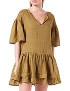 Sukienki - Sukienka Sisley dla kobiet, Olive Green 350, 34 - miniaturka - grafika 1