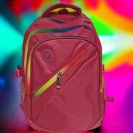 Plecaki szkolne i tornistry - Plecak szkolny dla dziewczynki JH201 różowy trzykomorowy - miniaturka - grafika 1
