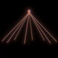 Oświetlenie świąteczne - vidaXL vidaXL Choinka z lampek, wewn./zewn., 576 kolorowych diod LED, 3,6 m - miniaturka - grafika 1