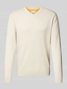 Sweter z dzianiny o kroju regular fit z czystej bawełny - Swetry męskie - miniaturka - grafika 1