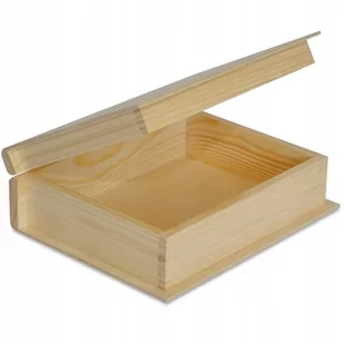 Pudełko Drewniane W Kształcie Książki 24X19X7,5 Cm - Pudełka i szkatułki - miniaturka - grafika 1