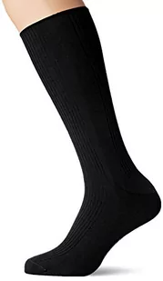 HOM Męskie Bio Bambus Jeden Rozmiar Skarpety Cielę, Czarny, rozmiar uniwersalny - Skarpetki męskie - miniaturka - grafika 1