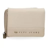 Portfele - Pepe Jeans Morgan Portfel z portmonetką Beżowy 10x8x3 cms Poliester i PU by Joumma Bags, Beis, Talla única, Portfel z portfelem - miniaturka - grafika 1