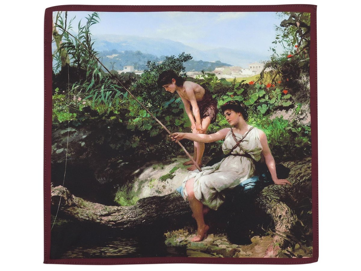 Poszetka z reprodukcją obrazu Henryka Siemiradzkiego E177B