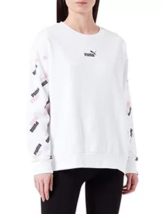 PUMA Damska bluza Power AOP Crew, Puma biały, XL - Bluzy damskie - miniaturka - grafika 1