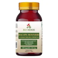 Układ nerwowy - Bio Herbs, Bacopa Monnieri z Ginkgo Biloba i Piperyną Standaryzowana 421mg, 100 kaps. - miniaturka - grafika 1