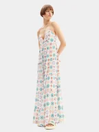 Sukienki - Desigual Sukienka letnia Galactica 24SWVW06 Biały Regular Fit - miniaturka - grafika 1