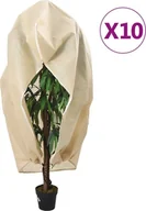 Agrowłókniny - vidaXL Kaptury ochronne z suwakiem, 10 szt., 70 g/m, 3,14x2,5 m - miniaturka - grafika 1