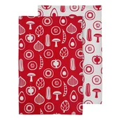 Ściereczki, gąbki, czyściki - Zestaw 2 czerwonych ścierek Premier Housewares - miniaturka - grafika 1