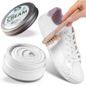 Biała Pasta Krem do butów skórzanych pielęgnuje nawilża odżywia 50 ml Sulpo