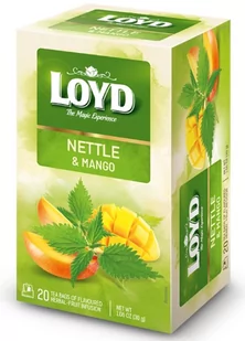 Herbatka LOYD Pokrzywa o smaku mango  20 torebek - Herbata - miniaturka - grafika 1