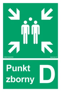 AC046 PUNKT ZBORNY D, PS - PŁYTA PCV 1MM FOTOLUMINESCENCYJNA; (200X300MM) - Systemy ekspozycyjne i znaki informacyjne - miniaturka - grafika 1