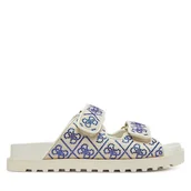 Klapki i japonki damskie - Klapki Guess FLJFDZ FAB19 Écru - miniaturka - grafika 1