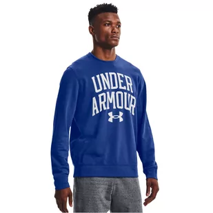 Under Armour Rival Terry Crew 1361561-432, męska bluza niebieska - Bluzy męskie - miniaturka - grafika 1