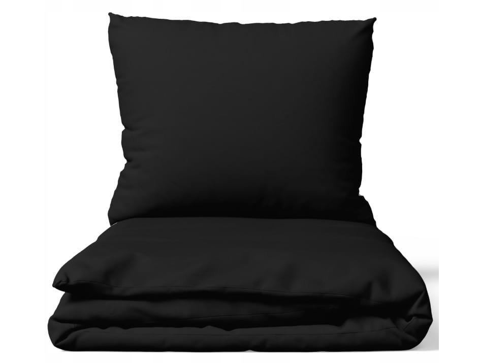 Komplet pościeli Bawełna 140x200 Czarny
