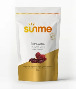 Żurawina suszona cała, 1 kg - Bakalie - miniaturka - grafika 1