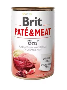 Brit Pate & Meat Dog Beef puszka 800g - Mokra karma dla psów - miniaturka - grafika 1