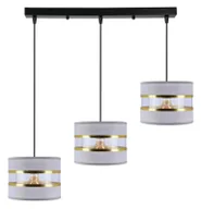 Lampy sufitowe - Szara potrójna nowoczesna lampa wisząca - 23X D255 G9-H35 - miniaturka - grafika 1