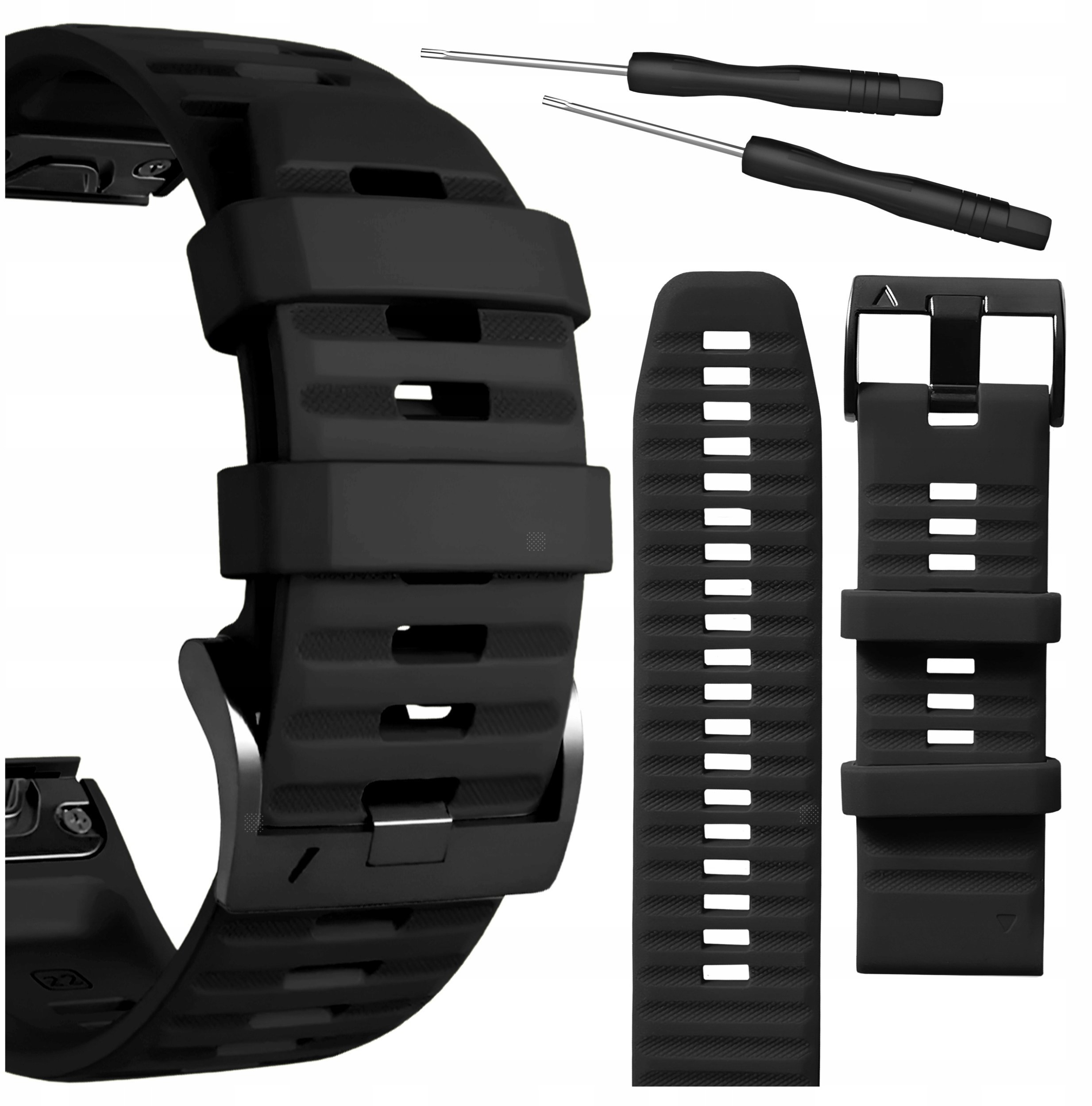 ChronSmarta Pasek ChronSmarta do smartwatch'a Garmin Fenix 5X 6X Pro 7X 7X Solar QuickFit 26mm Czarny