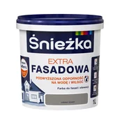 Farby wewnętrzne - Śnieżka Extra Fasadowa Farba do fasad i elewacji szary ciemny 1 L - miniaturka - grafika 1
