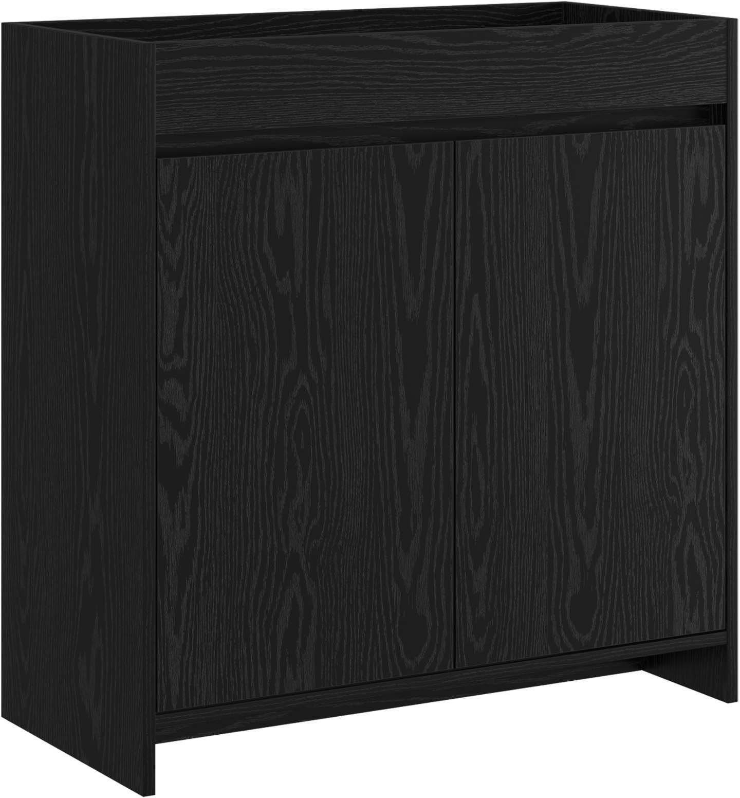 vidaXL vidaXL Szafka pod zlewem w łazience Czarny dąb 78,5 x 37,5 x 81 cm