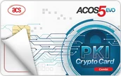 Czytniki kart pamięci - Czytnik ACS PKI Smart Card Combi ACOS5-K1K ACOS5-K1K - miniaturka - grafika 1