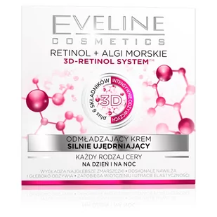 Eveline Cosmetics Retinol+ Algi Morskie odmładzający krem silnie ujędrniający dzień/noc 50ml - Kremy do twarzy - miniaturka - grafika 1