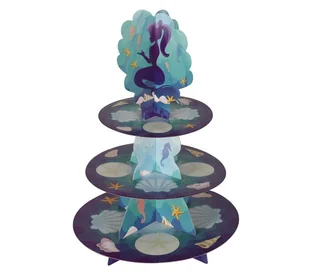 Guirca Patera papierowa "Syrena" GUIRCA 40 cm GU7231 - Naczynia i sztućce jednorazowe - miniaturka - grafika 2