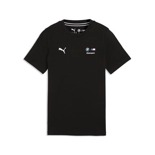 PUMA BMW MMS Kids Ess Logo Tee, 164, czarna