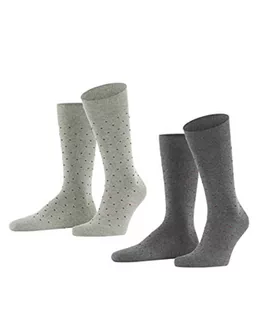 ESPRIT Fine Dot 2-Pack skarpety męskie bawełna organiczna trwałe wielokolorowe fantazyjny wzór średniej łydki na lato lub zimę, zestaw 2 par, Wielokolorowy (Wyjście 50), 39-42 EU - Skarpetki męskie - miniaturka - grafika 1