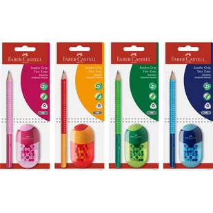 Ołówek  Grip 2001 +Temperówka Z Gumką Faber-Castell - Kredki, ołówki, pastele i pisaki - miniaturka - grafika 1
