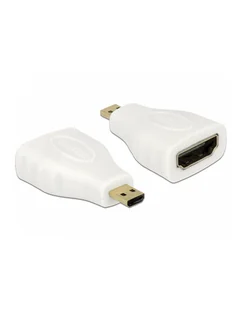 Delock Adapter HDMI-D micro M > HDMI F (65276) - Adaptery i przejściówki - miniaturka - grafika 2