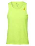 Koszulki sportowe damskie - Nike Top sportowy w kolorze jaskrawożółtym - miniaturka - grafika 1