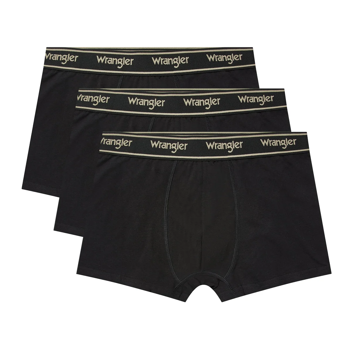 3PAK MESKIE BOKSERKI WRANGLER TRUNKS ODWIN BLACK U5_22207_WRA