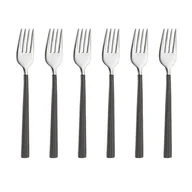 Zestawy sztućców - Komplet widelczyków czarnych 6 sztuk HERA BLACK VILLA ITALIA - miniaturka - grafika 1