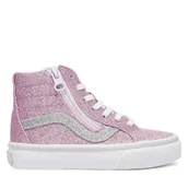 Buty dla dziewczynek - Sneakersy Vans SK8-Hi Reissue Side Zip VN000CYEEMY1 Różowy - miniaturka - grafika 1