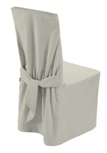 Dekoria Sukienka na krzesło melanż szaro-beżowy 45 × 94 cm Loneta 580-133-65 - Pokrowce na meble - miniaturka - grafika 1