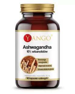 YANGO Witanolidy Ashwagandha (10% witanolidów) 90 kaps. Yango 6844-32903 - Suplementy diety - miniaturka - grafika 1