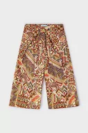 Spodnie i spodenki dla dziewczynek - Mayoral spodnie bawełniane dziecięce kolor fioletowy wzorzyste - miniaturka - grafika 1