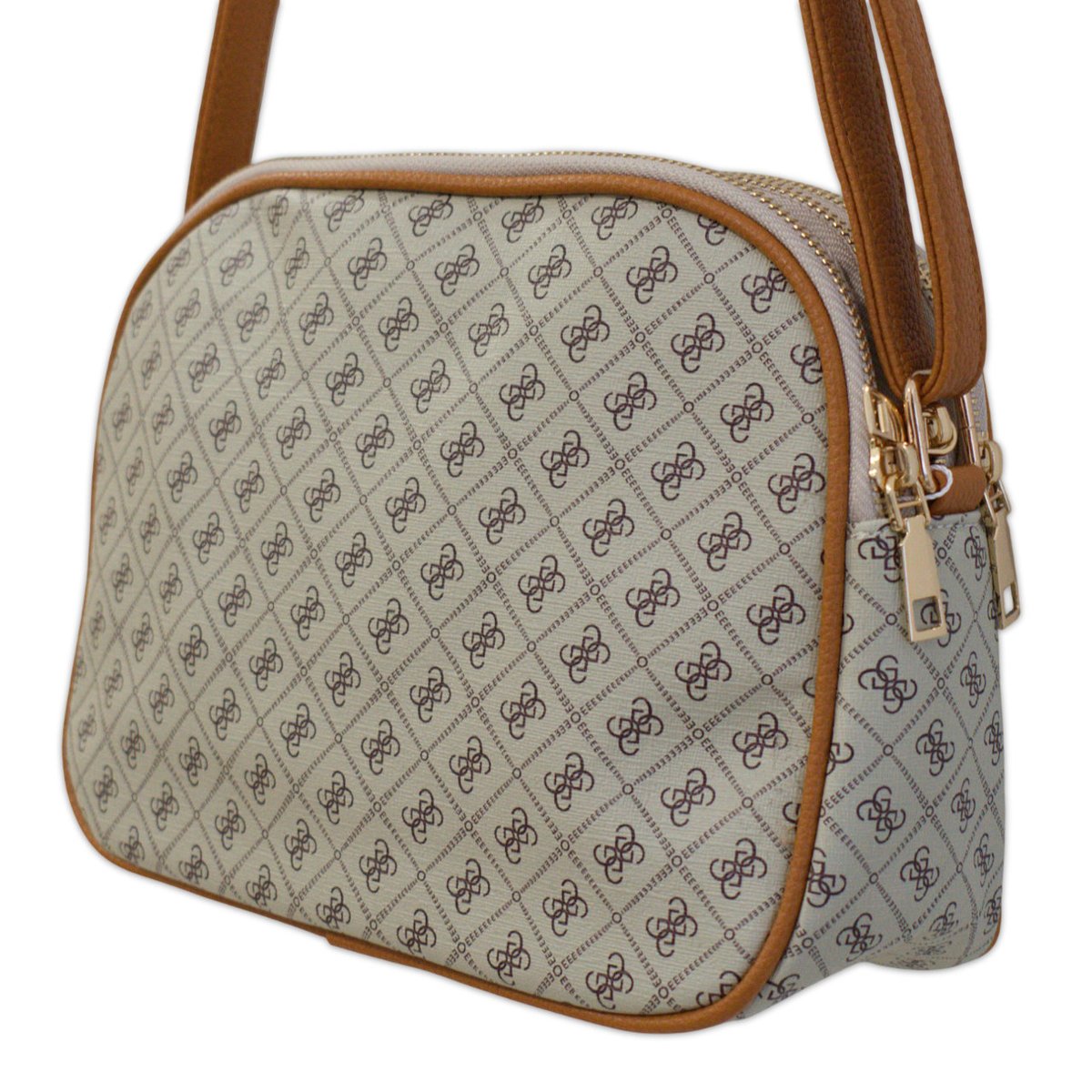 TOREBKA DAMSKA NA RAMIĘ JASNOSZARA EKO SKÓRA LISTONOSZKA MIEJSKA CROSSBODY