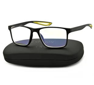 Plusy Męskie Okulary do Czytania moc: +1,5 z antyrefleksem ST315A - Okulary korekcyjne, oprawki, szkła - miniaturka - grafika 1