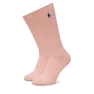 Skarpetki damskie - Skarpety wysokie damskie Polo Ralph Lauren 449915908045 Różowy - miniaturka - grafika 1
