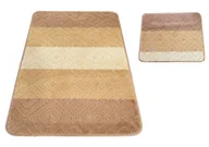 Dywaniki łazienkowe - Zestaw beżowych dywaników łazienkowych W0-N97 - miniaturka - grafika 1